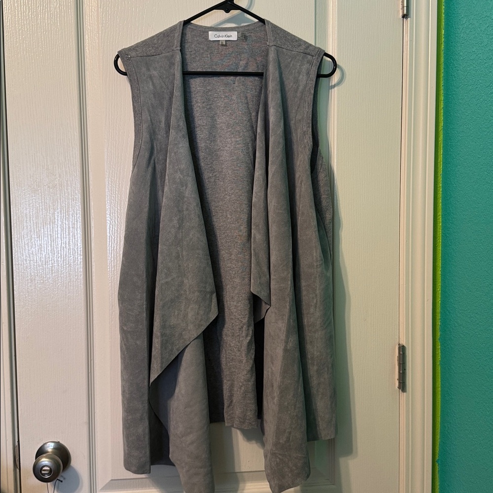 Calvin Klein Gray Knit Top